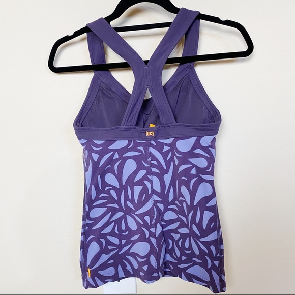 🌟LUCY Purple Active Top Racerback XS - Picture 3 of 6